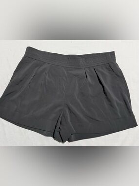 Frenchi Black Relaxed Pleat Skort Shorts